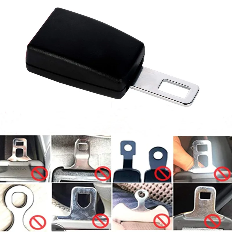 Cross-border Hot Car Seat Belt Extender Joint Thickening Fixer Lengthening Buckle Seat Belt Accessories Straight Insert Buckle