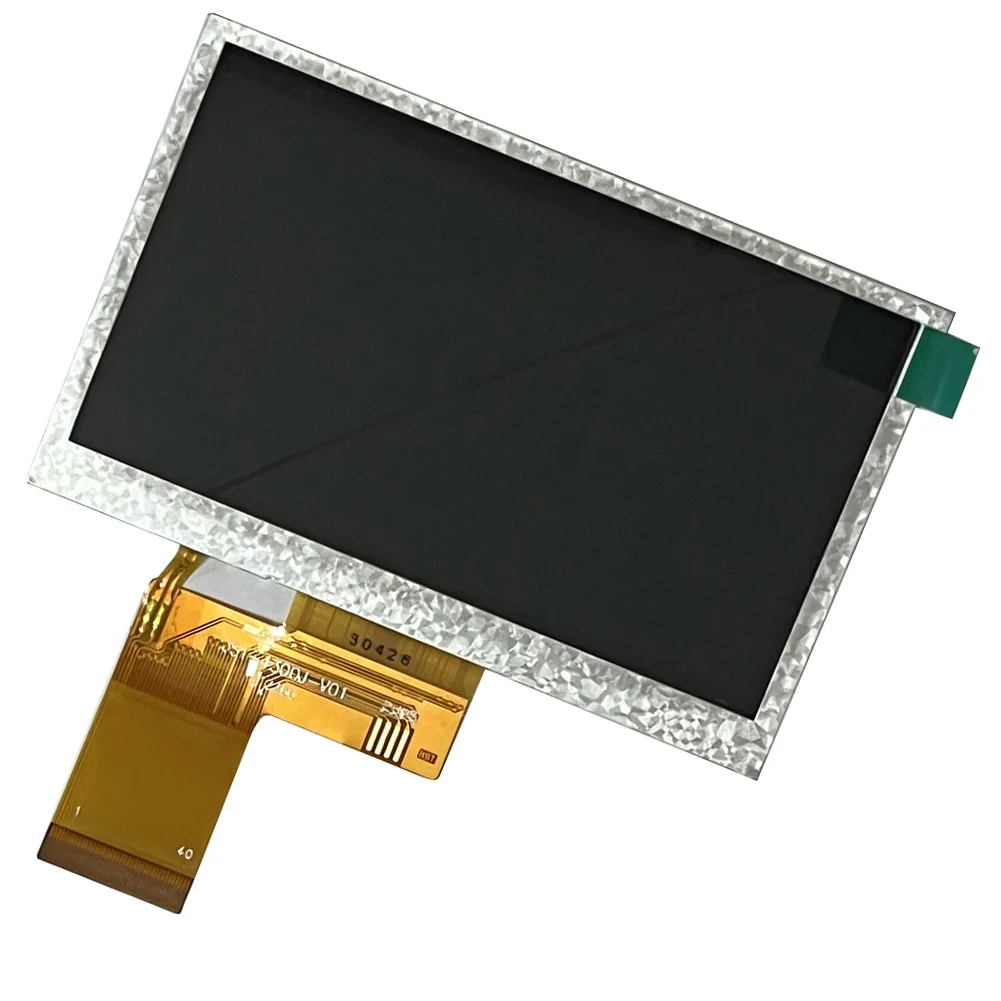 شاشة عرض TFT LCD 4.3 بوصة 40 دبابيس HD 480x272 شاشة بديلة لإصلاح مشغل فيديو السيارة وشاشات السيارات