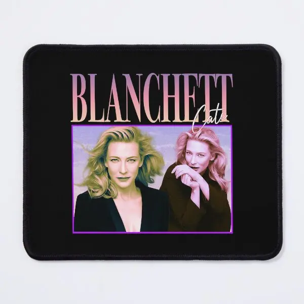 90 S Retro Style Cate Blanchett  Mouse Pad Mousepad Desk Printing Anime Mat Gamer Play Gaming Keyboard Mens Computer PC Carpet