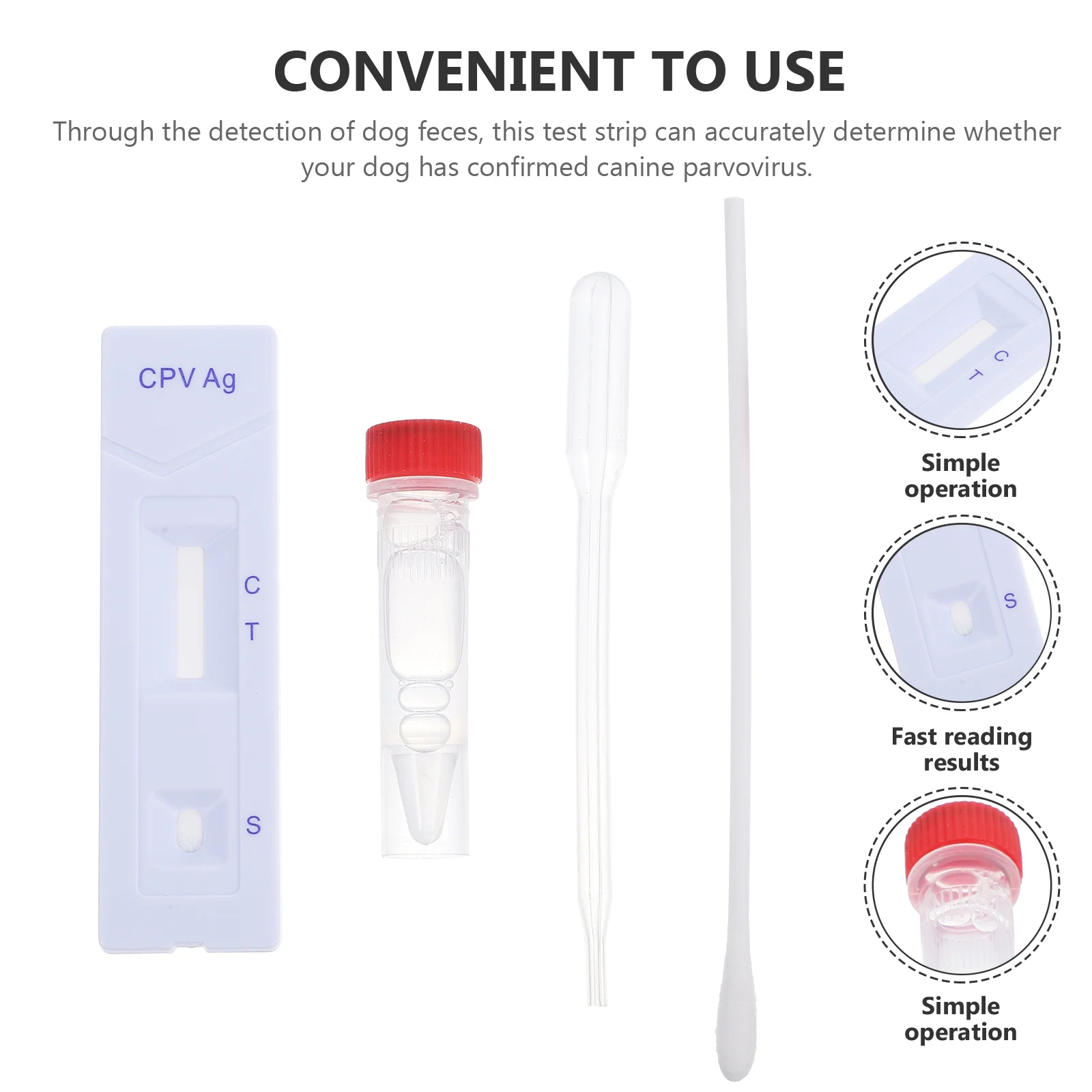 2 Sets Distemper Test Strips Puppy Cpv Paper Canine Parvo Antigen Testing Suite Pet Kit Dog Jam Practical Rapid for