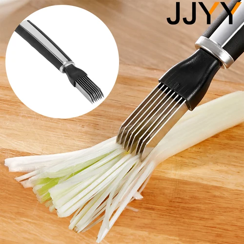JJYY 주방 휴대용 다기능 양파 커터, 생강 슬라이서, 햄 마늘 슬라이서 도구, 주방 도구 