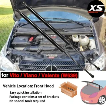 Haubenliftstützen für Mercedes-Benz Vito W639 2003–2014, Viano V-Klasse, Valente-Motorhaube, ändern Streben, Stoßdämpfer, Stangenzylinder, Dämpfer