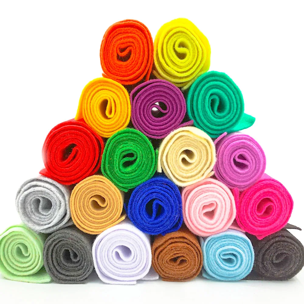 90cm Miękka tkanina filcowa Włóknina filcowa Arkusz DIY Ręcznie robione lalki do szycia Xmas Kids Crafts Materiał na prezent na Dzień Dziecka