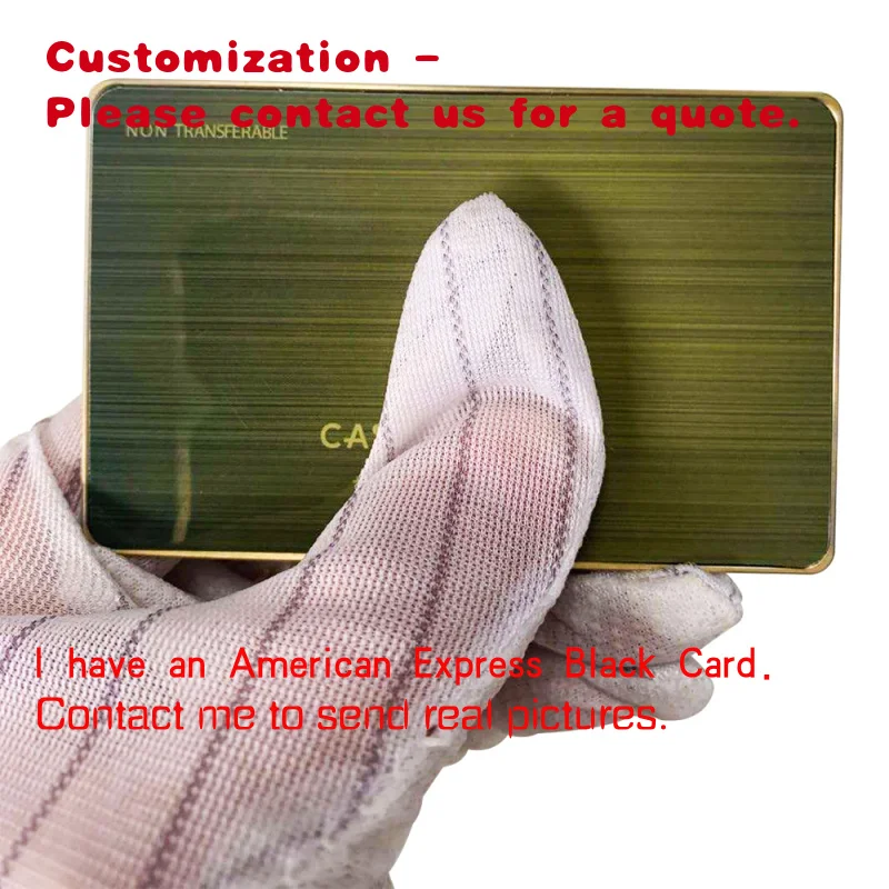 

custom.High Quality Stainless Steel Business Metal Card RFID/NFC VIP Hotel Membership Card with T5577/EM4305 Chip P
