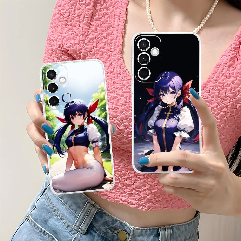 Чехол для телефона Fatal Fury Hotaru Futaba для Samsung Galaxy S25 S24 S23 S22 S21Plus FE Ultra Clear Color Cover Роскошный смартфон