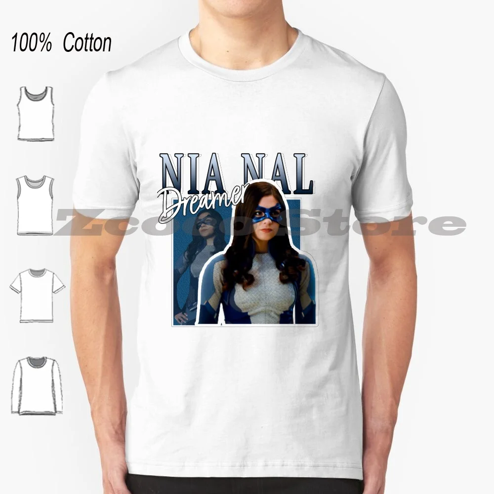 Nia Nal Dreamer 100% Cotton Men And Women Soft Fashion T-Shirt Maines Nia Nal Dreamer National City Melissa Benoist Leigh Katie