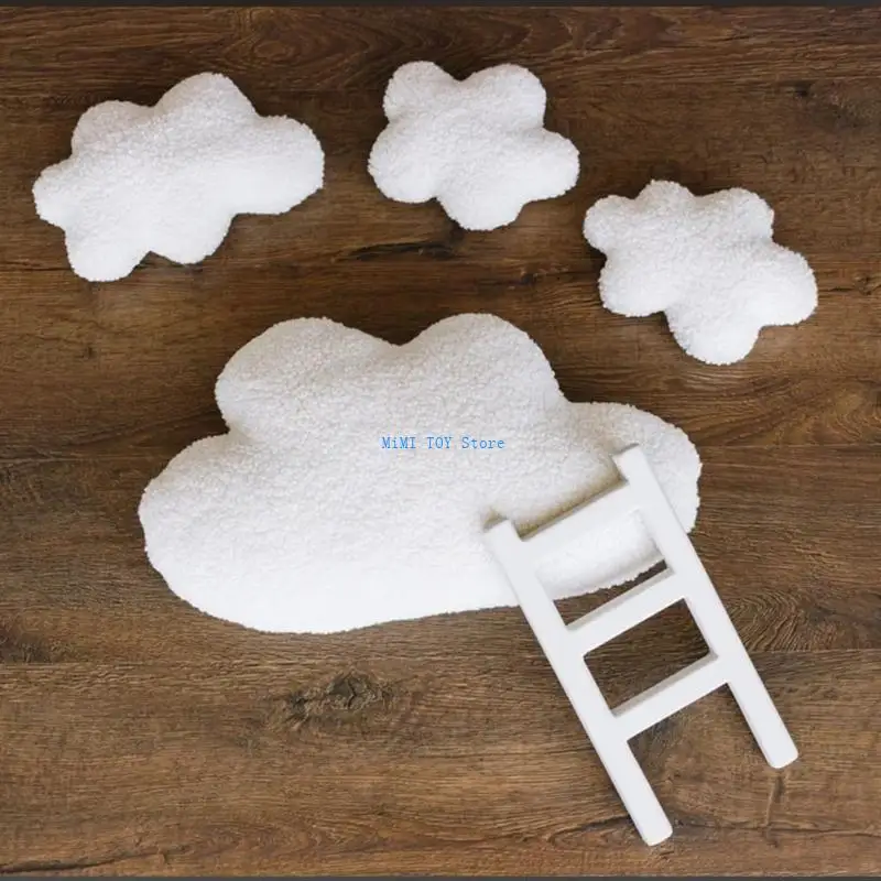 24be thực tế thiết kế đám mây Đạo cụ thang cho nhiếp ảnh sơ sinh nâng cao trải nghiệm chụp ảnh cho cha mẹ nhà hàng ngày