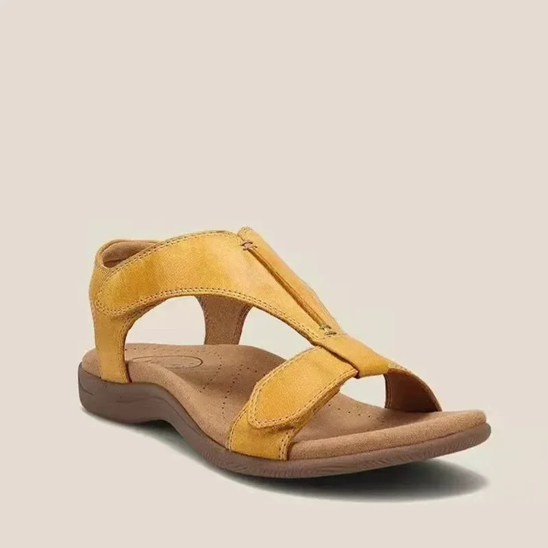 Image of Bestseller Damen-Sandalen Offene Zehenpartie Weiche Outdoor-Strandsandalen Modische Leichte Freizeitschuhe Übergrößen Keilsandalen