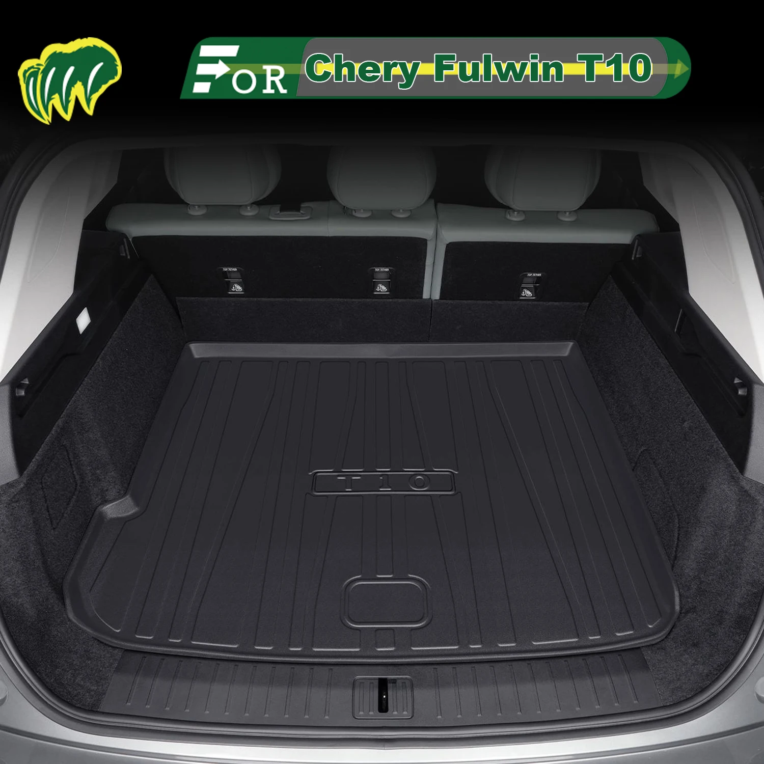 

Для Chery Fulwin T10 2024-2025 TPE индивидуальный коврик для багажника автомобиля всесезонный коврик для багажника 3D-образная подкладка для багажника защитный коврик для спинки стула