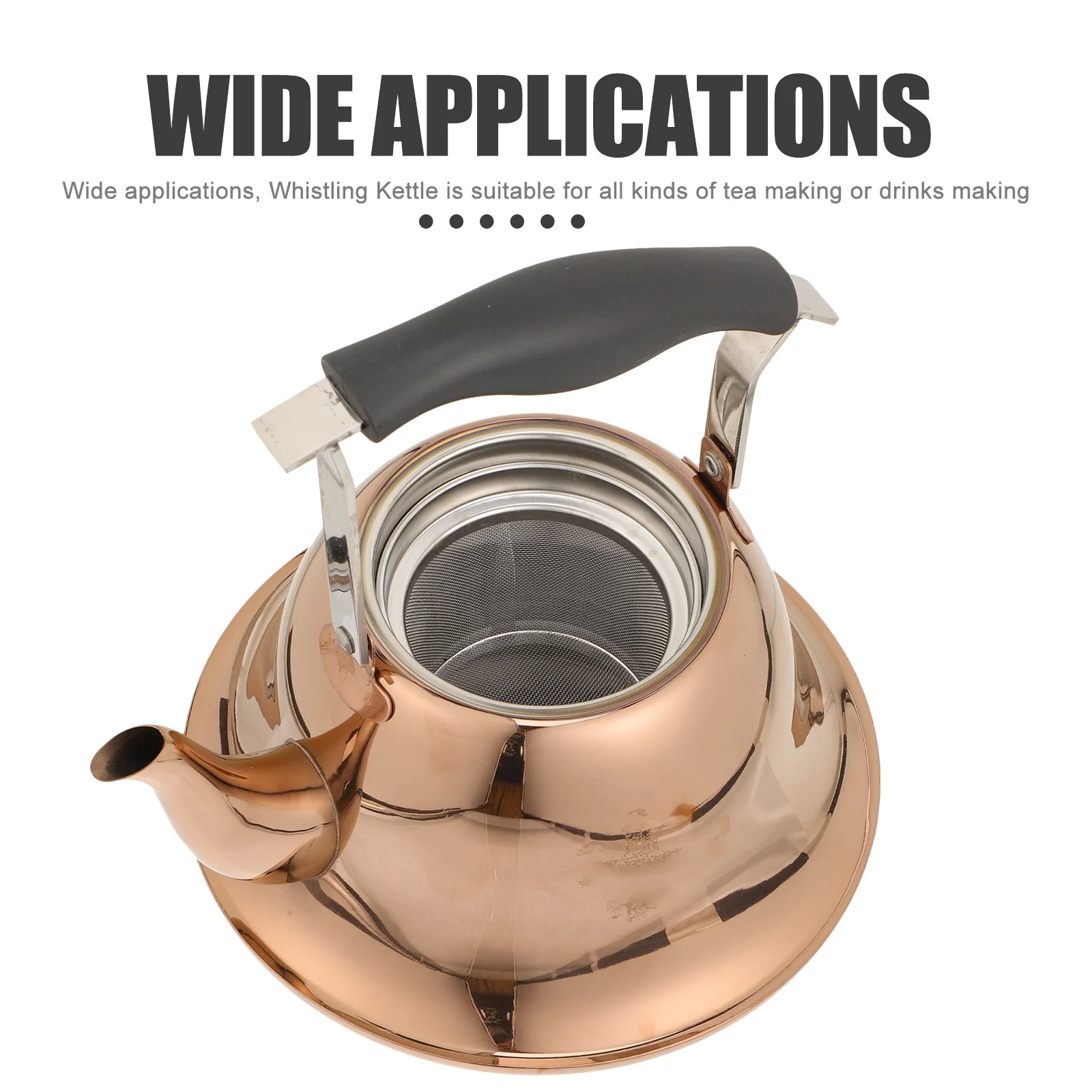 

2L Stainless Steel Whistling Kettle For Gas Stove Household Tea Pot Kitchen Supply Water Boiling Pot Whistle Kettle Cookware