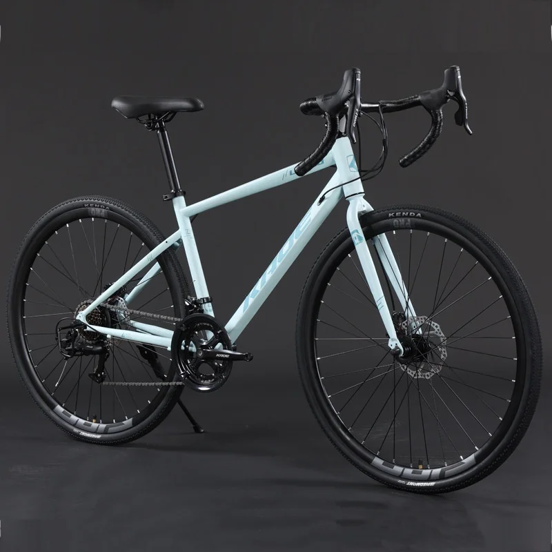 Rower szosowy YTYIN z aluminiowymi ramami i zakrzywionymi kierownicami, 24/27 biegów, podwójne hamulce tarczowe, rower górski dla dorosłych.