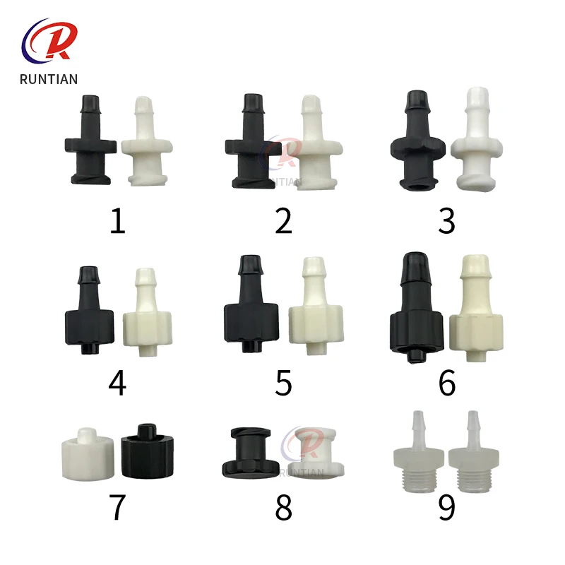 20pcs t y shape ink tube connector ink tube fittings inkjet printer 4mm 6mm ink tube connector ink tube connector