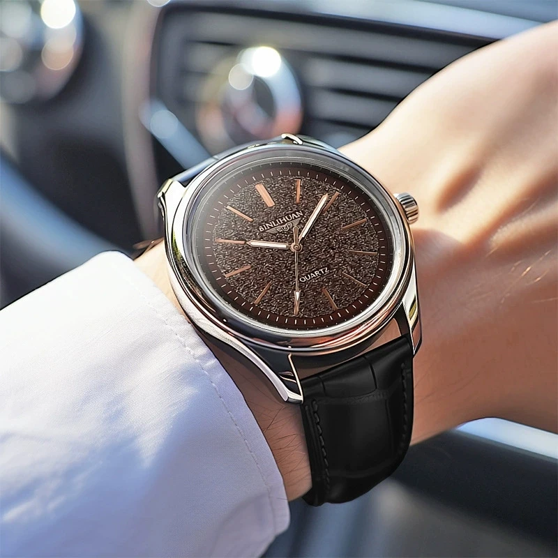New Fashion Man Luxury Business Leather Watch Men Sports Casual Quartz Wrist Watches Gifts Male High Quality Clock Reloj Hombre