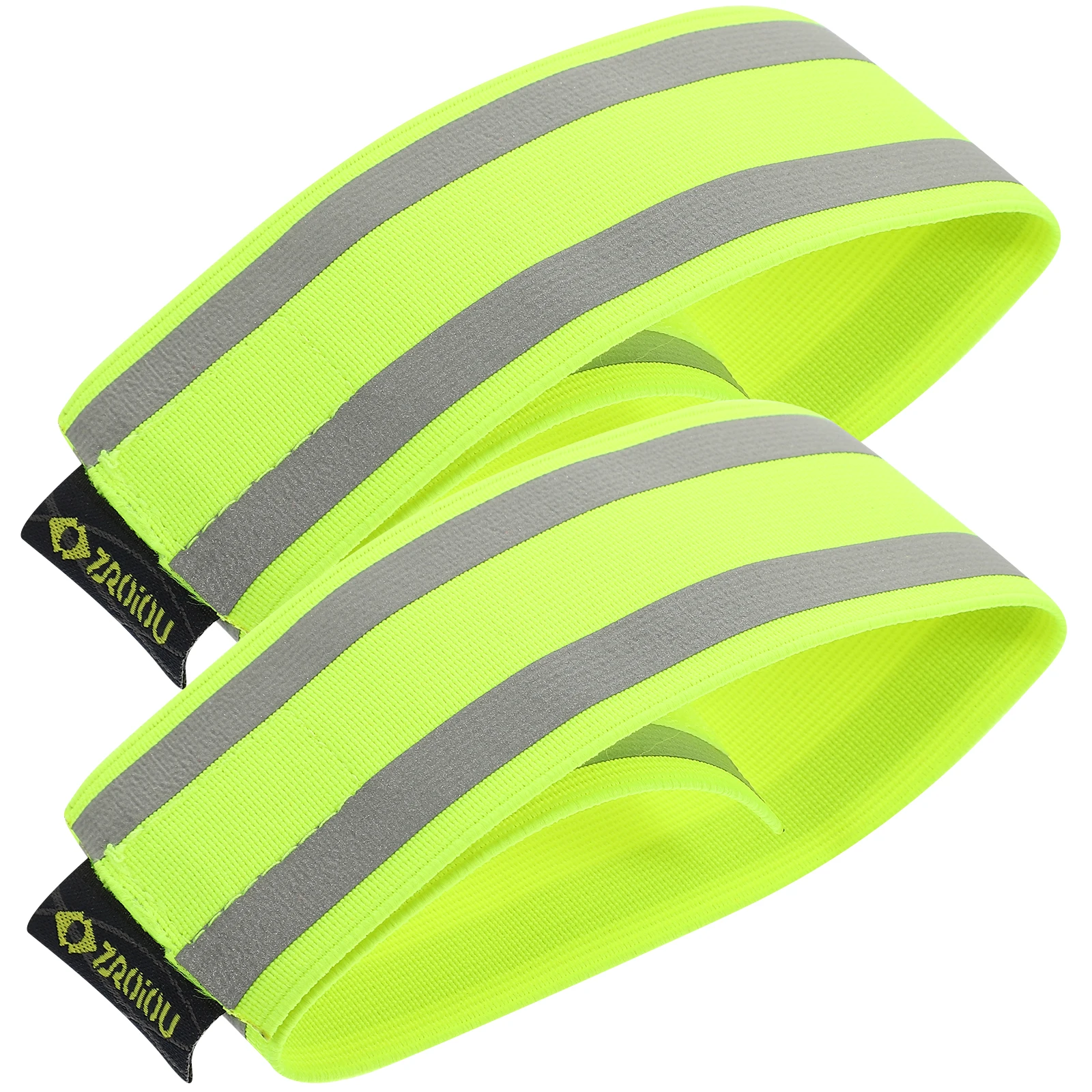 

2pcs Reflective Safety Armbands Wristbands High Visibility Ankle Leg Straps Adjustable Outdoor Running Cycling Fluorescent Bands