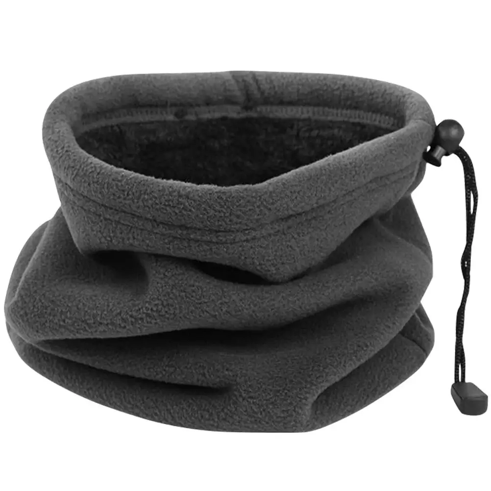 Warm Neck Gaiter Fleece Scarf Winter Mask Cover Polar Travel Accessory Adjustable Pressed Neck Protector Reusable Portable