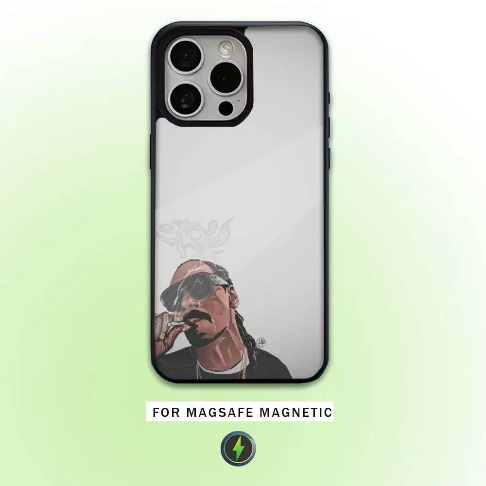حافظة هاتف مغني الراب S-Snoop Dogg لهاتف iPhone17,16,15,14,13,12,11 Plus، Pro Max شحن لاسلكي مغناطيسي Magsafe #6