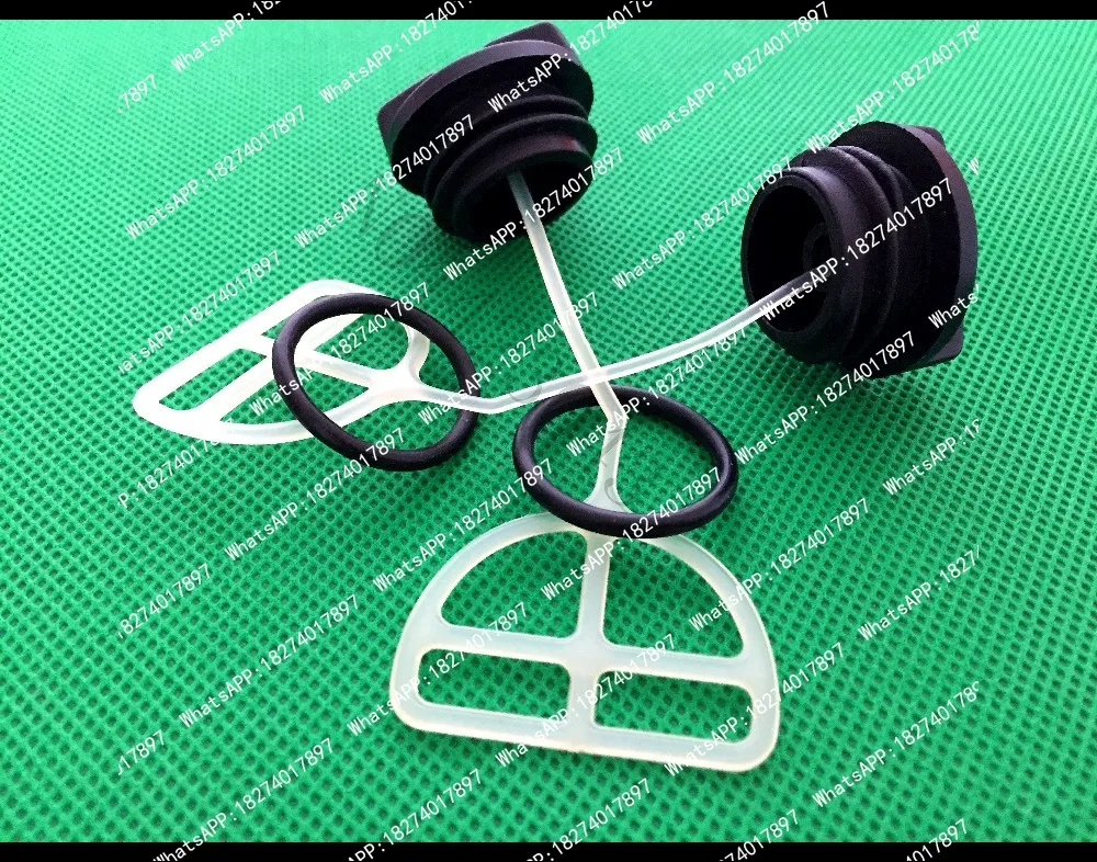 5pcs Logging Oil Tank Cap, Engine Oil Cap Accessory, 52/58 Oil Can Assembly Cover, Universal Seal Ring