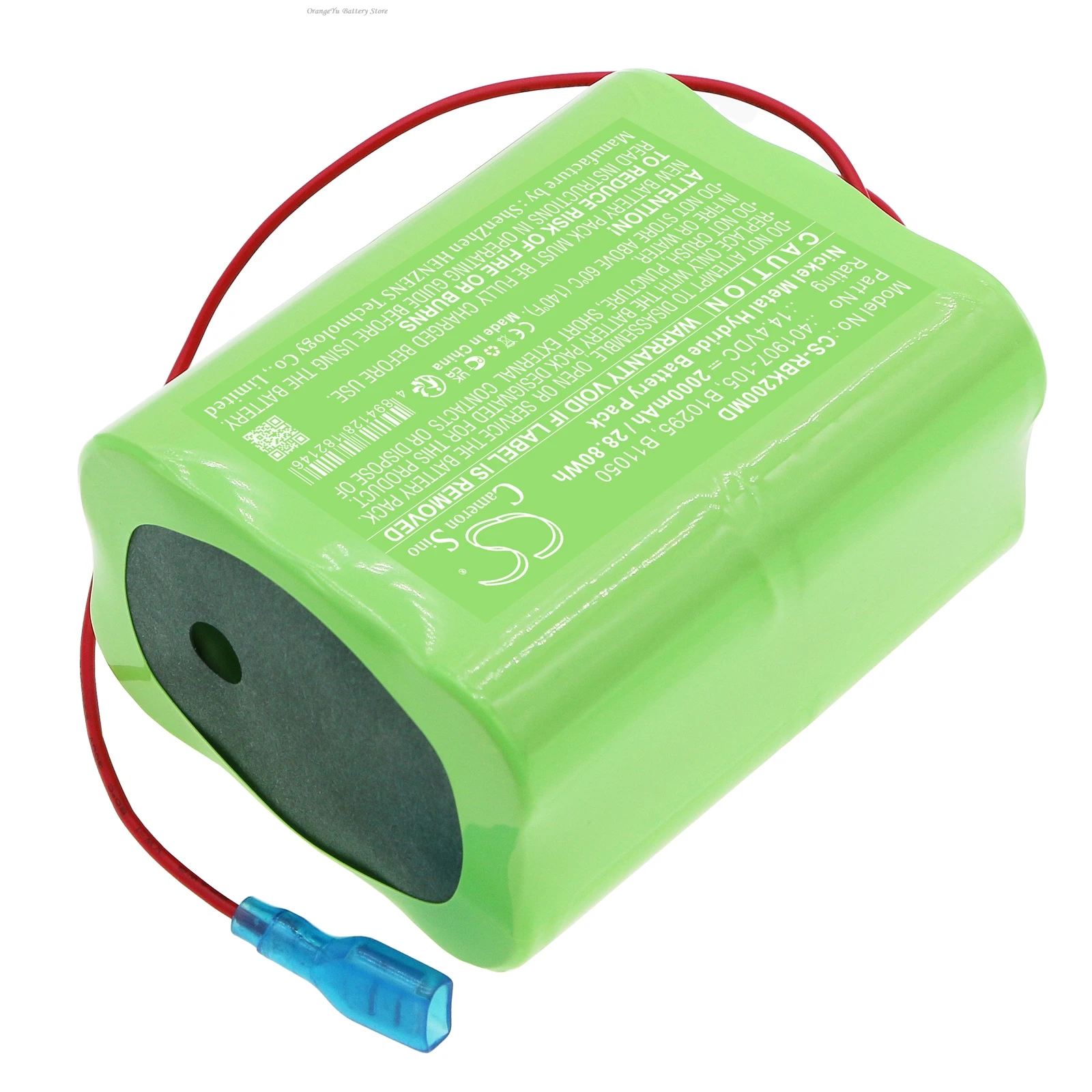 Replacement 14.4V 2000mAh Medical Battery 401907-105 B10295 B11050 for RAULAND BORG Nurse Call BK2000 Responder III