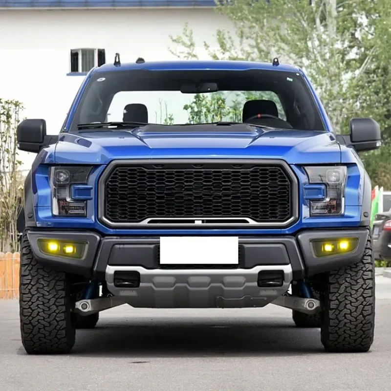 2 قطعة ضوء النهار الجري تعديل الجبهة الضباب الخفيف أحادية اللون الأبيض/الأصفر ضوء الجمعية لفورد رابتور F150 F-150 2016-2020