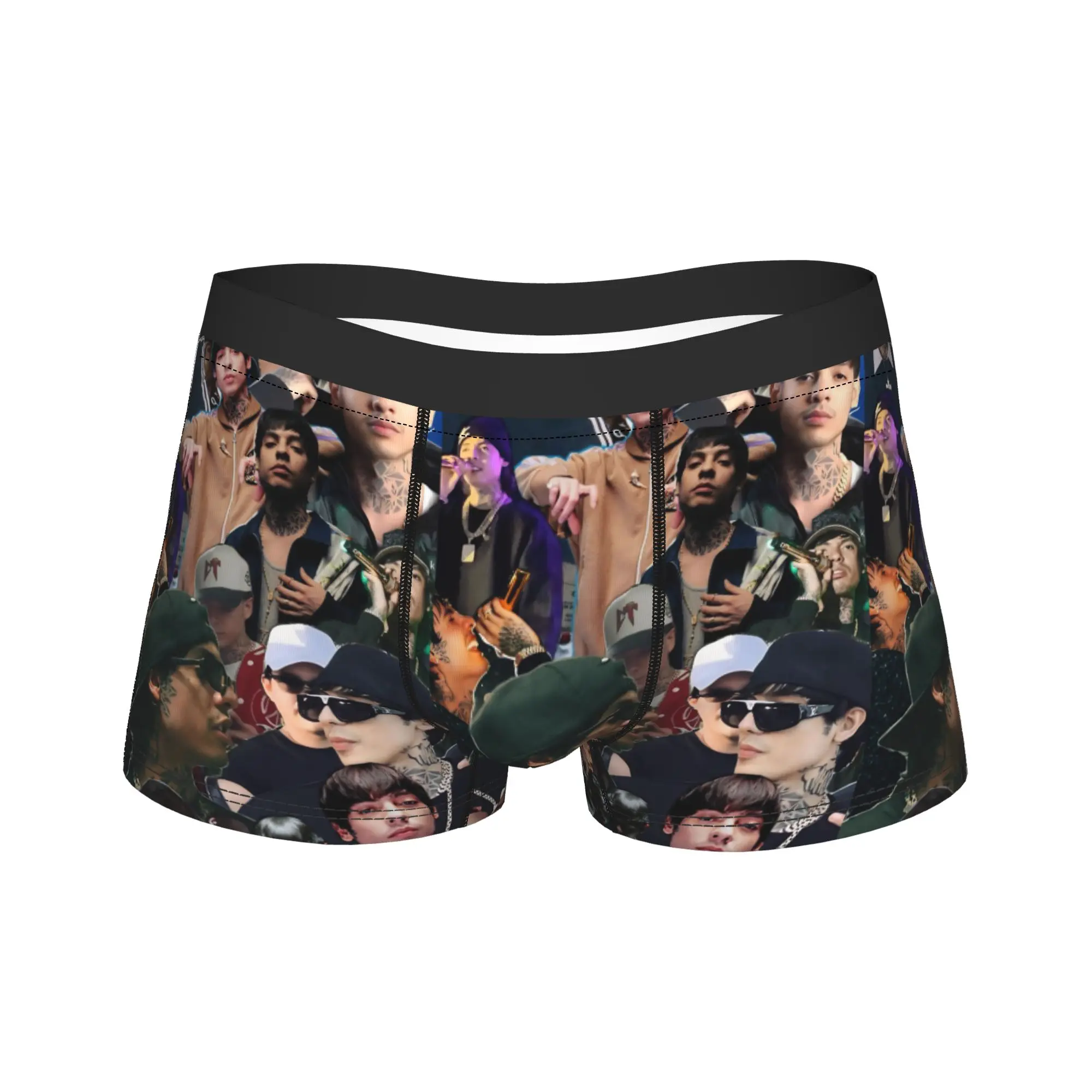 

Natanael Cano Mexican Rapper Musician Shorts Briefs Underwear Quality Men Classic Trunk Design Plus Size Panties