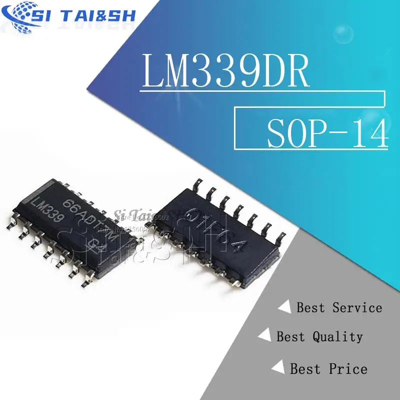 

20 шт. LM339DR LM339 LM339DT LM339DR2G 339DR Черный водонепроницаемый защитный чехол