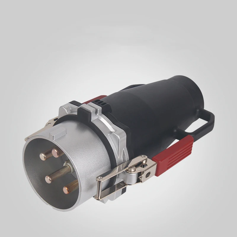 Airport cast aluminum high-power aviation socket heavy-duty 160A-400A 4-socket industrial plug, with high-current socket