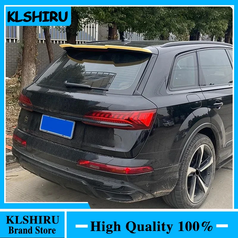 Car Parts Manufactory ABS Rear Spoiler Roof Wing For Audi Q7 4M 2016 2017 2018 2019 202 2021 2022 2023