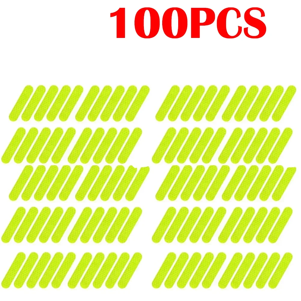 Motorcycl Helmet Safety Warning Reflective Stickers Strip Waterproof High Visibility Reflector Tape For Night Riding Walking Car