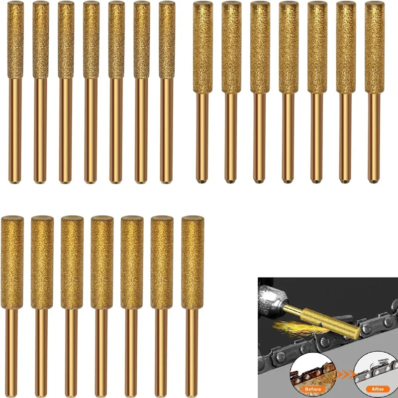 

B-Est 21PCS Diamond Chainsaw Sharpener Chainsaw Diamond Sharpener In 3 Size Diamond Chainsaw Sharpener Burr
