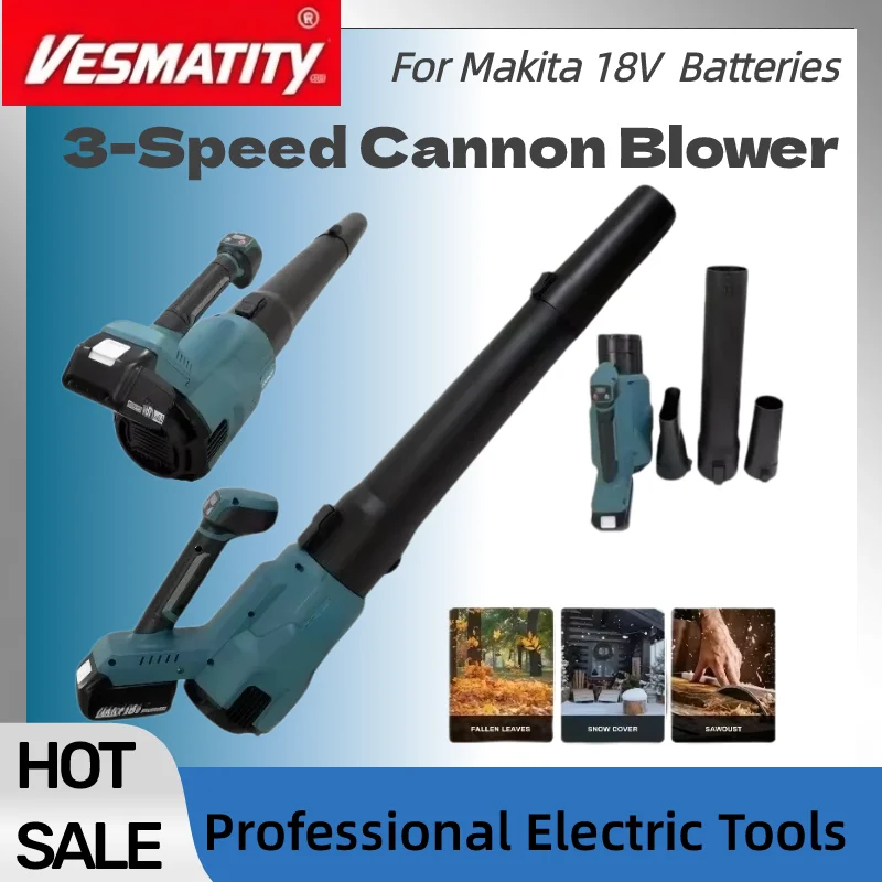 Leaf Blower 25000RPM High Powerful Electric Garden Blower for Dust and Snow Cleaning Works  for 18V-20V battery.