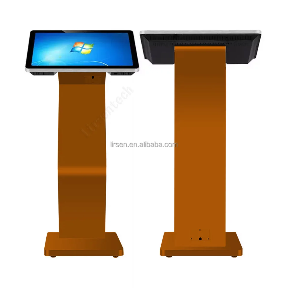 22 Inch Full HD Floor Standing Digital Signage Video Interactive Touch Screen LCD Advertising Information Kiosk