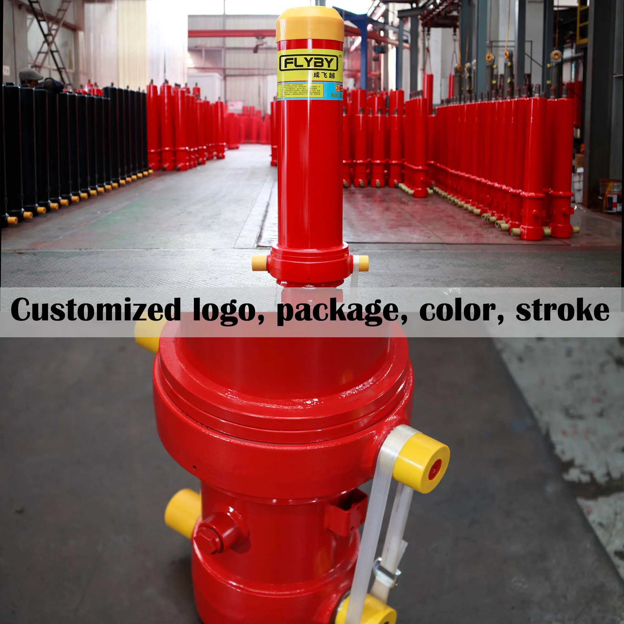 FLYBY Multi Stage Tipper Cylinders Telescopic Hydraulic Cylinder Dump Truck Cylinder Hyva Type FC-Series For Dump Truck