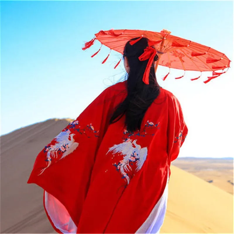 Tassel Umbrella Performance  Ancient Hanfu Photography Props Dance Craft Umbrella Decoration for Women Paraguas  Umbrella Clear