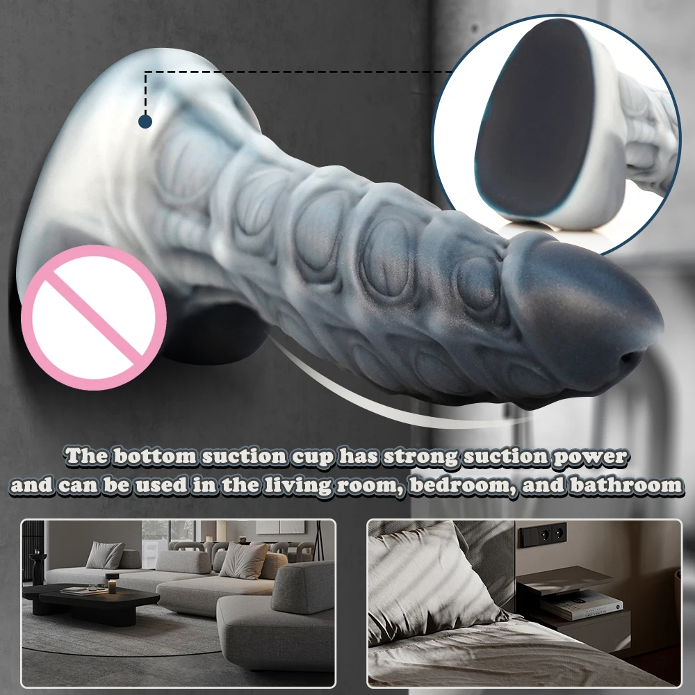 SWISOK Thick Fantasy Dildo With Threaded Dildo Anal Plug Prostate Vibrator Platinum Silicone With Suction Cup Sex Toy XXL 30CM