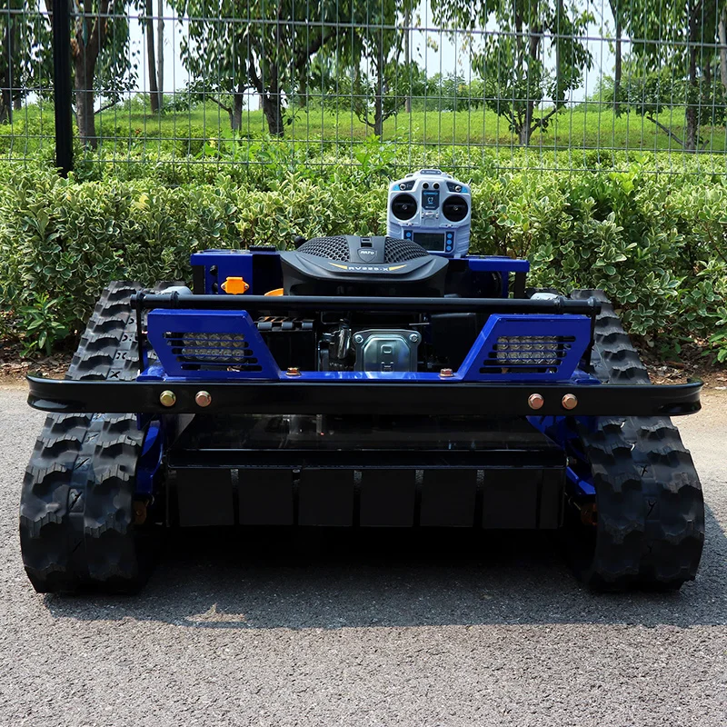 Customised Remote Control Lawnmower Crawler 4 Stroke Wireless Control Lawnmower Robot Weeder Tractor Zero Rotation