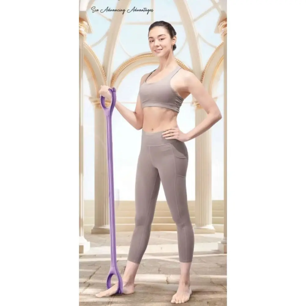 Multi-functional Yoga Resistance Band Muscle Stretching Beauty Back Yoga Elastic Band Silicone Open Shoulder