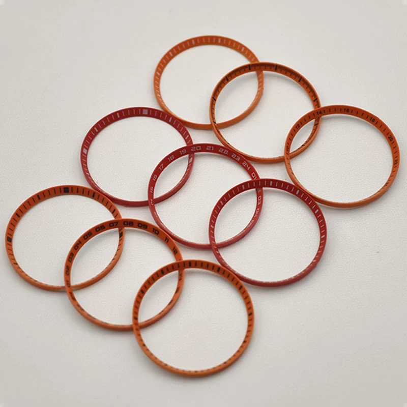 

30.5mm Watch Chapter Rings Fits For SKX007 SKX009 SRPD Case Plastic Inner Ring NH35 NH36 Movement Men's Watch Refit Part