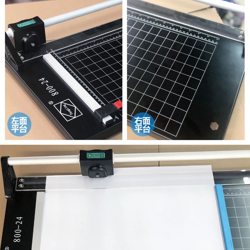 

800-24-24 24-дюймовый ручной резак для варочной панели, резак для прокатки бумаги, резак для бумаги с железным ножом, роликовый резак для бумаги формата А2