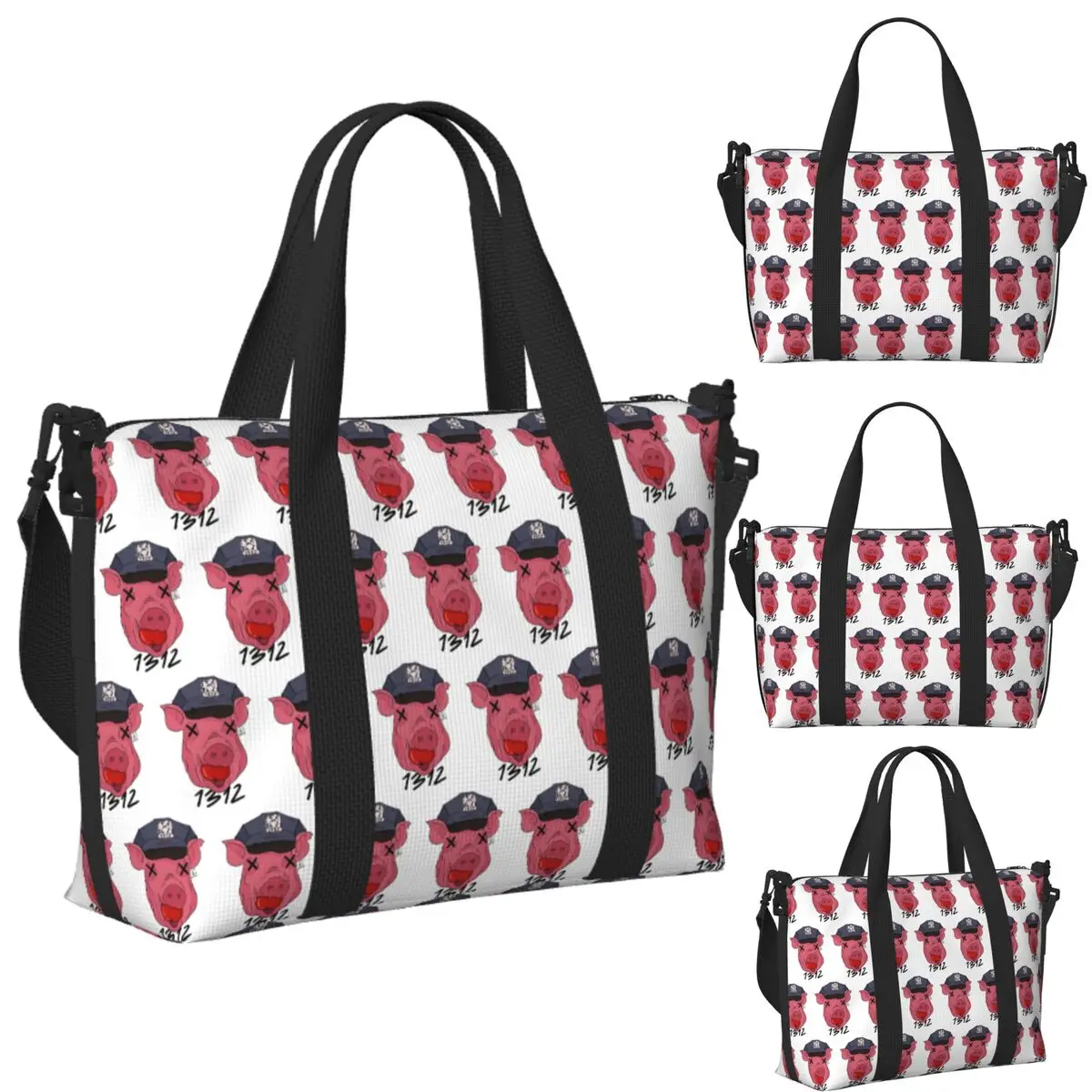 

Custom 1312 Beach Travel Bag Large Capacity Tote Bags for Gym Sport Women Shopping Duffle Shoulder Bag