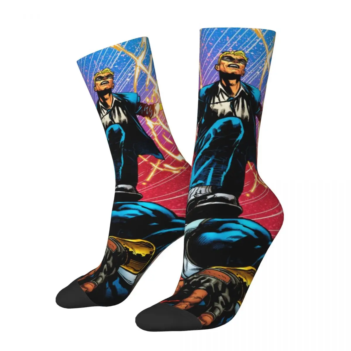 

Funny Crazy Compression Sock for Men Quantum Woody Attack Hip Hop Vintage Valorant Happy Quality Pattern Printed Boys Crew Sock