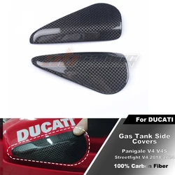 Gas Tank Side Cover Fairing Crash Protector For Ducati Panigale V4 V4S Streetfight V4 2018-2024 Full Carbon Fiber