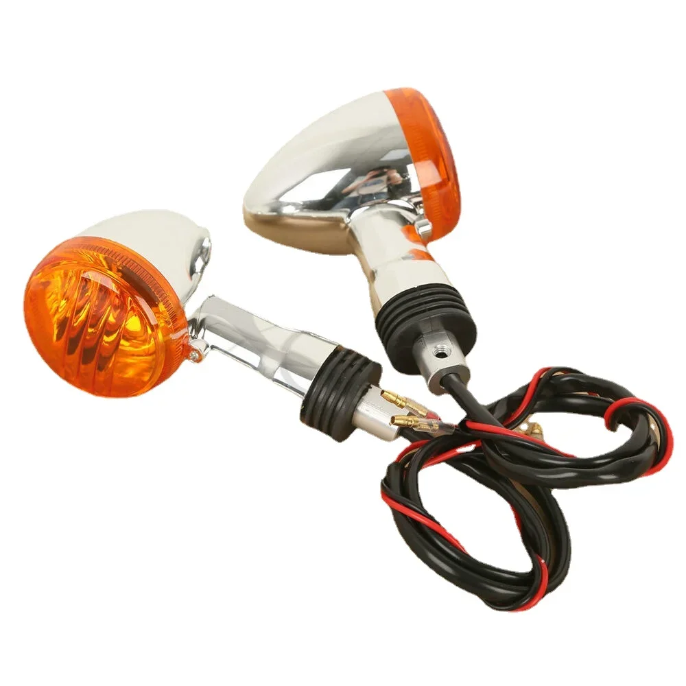 Front Rear Chrome Turn Signal Amber Light Fit For SUZUKI Boulevard M109R VRZ1800 2006-2013