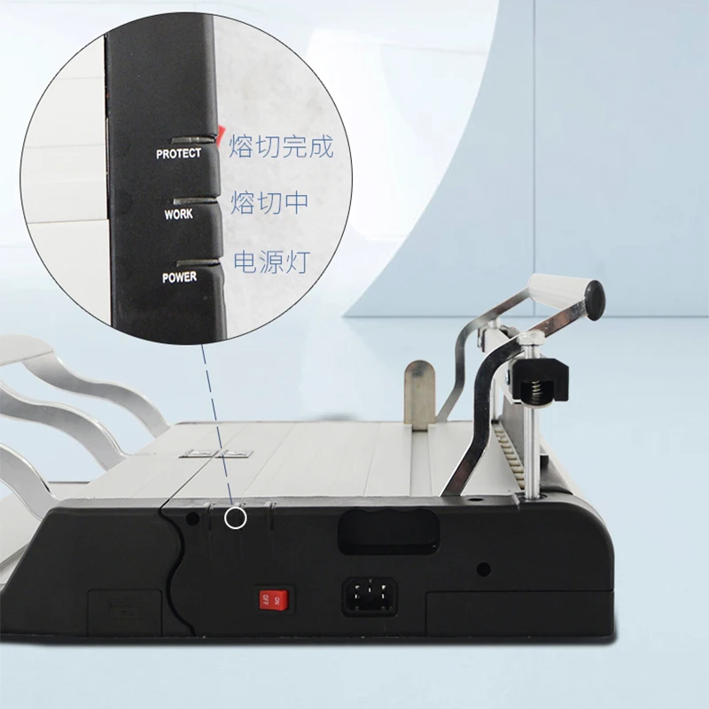 U-100 Ten-tooth text binding machine office book Weile punching machine contract meeting information electric hot-melt binding t