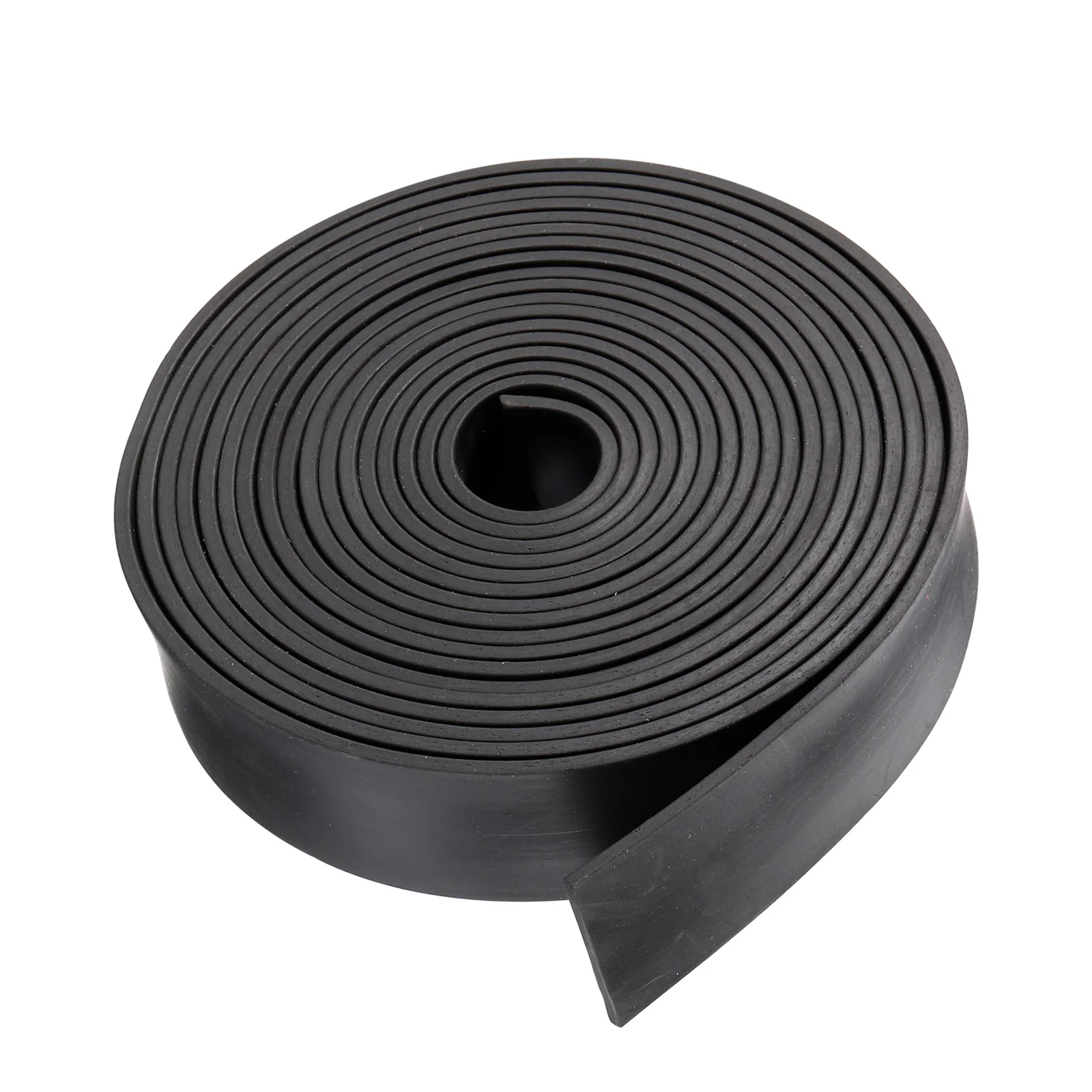 4M Solid Rubber Strip Neoprene Sheet Rolls 10-60mm Anti-collision Wear-resistant DIY Gasket Sealing Padding Reduce Vibration Mat