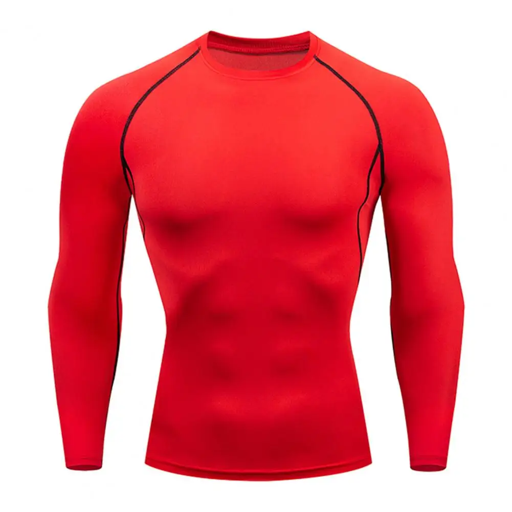 Men Long Sleeve Tops High-performance Men\'s Fitness T-shirt Quick-drying Long Sleeve Sportswear for Running Training Sports Slim