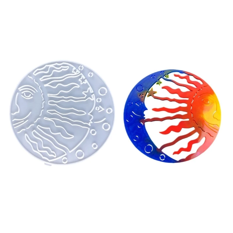 

Wall Pendant Moulds Moon and Sun Silicone Crafting Mold Silicone Texture Dropship