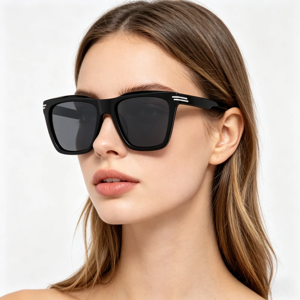 

2026 New Trendy Fashion Women's Sunglasses European and American Acetate Frame Handmade Eyeglasses Vintage UV400 Sunglasses