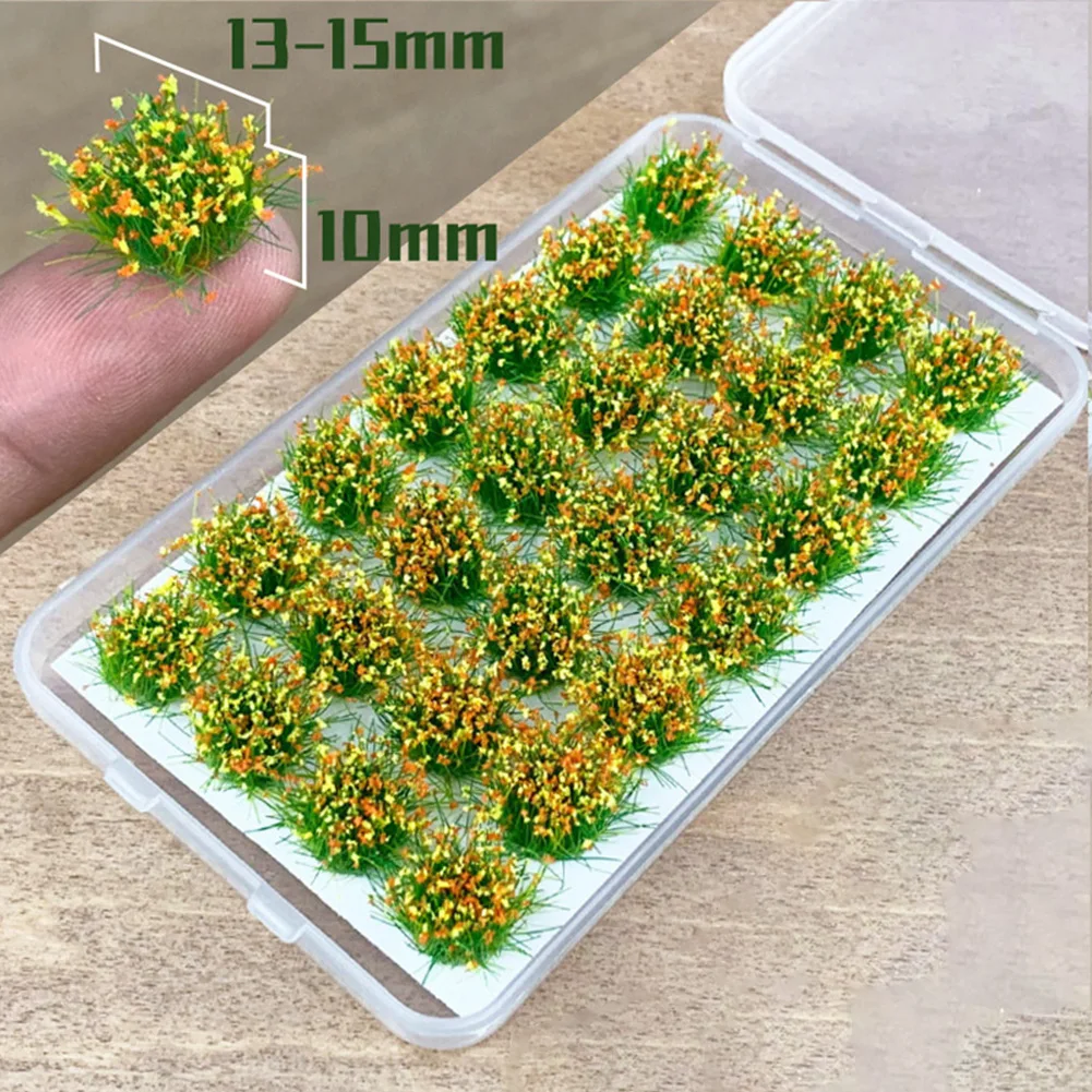 Mutlicolor Simulation Grass Nest Model Sand Scene DIY Material Realistic Grass Tuft Miniature Grass Bushes Self-Adhesive Plant