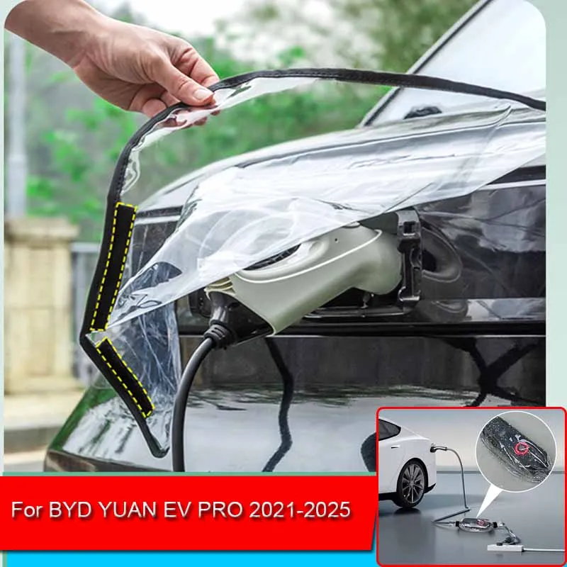 

Car New Energy Charging Port Rain Cover Rainproof Dustproof EV Charger Guns Protect Electric For BYD YUAN EV PRO 2021-2023