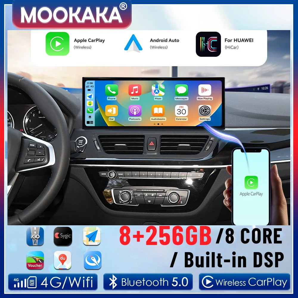 

Android Auto GPS Navigation For BMW 1 Series F20 F52 2013-2020 Car Radio Multimedia Player 15.8" Screen Head Unit DSP Carplay